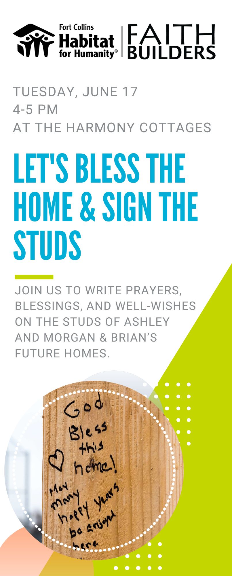 Faith Build Brochure Insert (for Luuncheon) - Wall Raising Invite